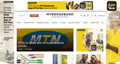 Desktop Screenshot of mybroadband.co.za
